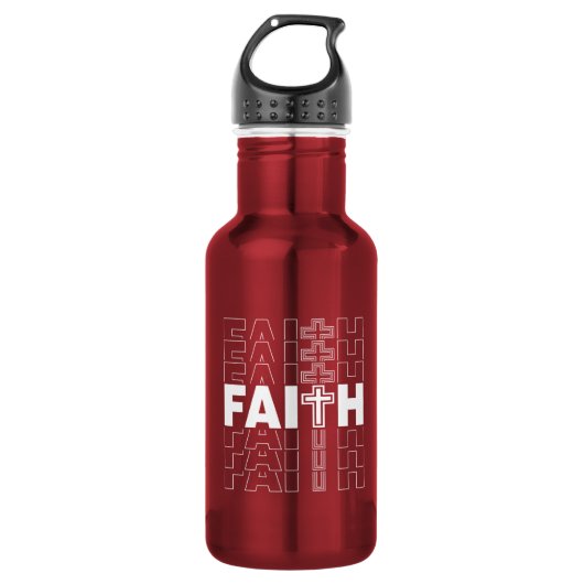 Christelijke Faith Water Flacon Waterfles (Voorkant)