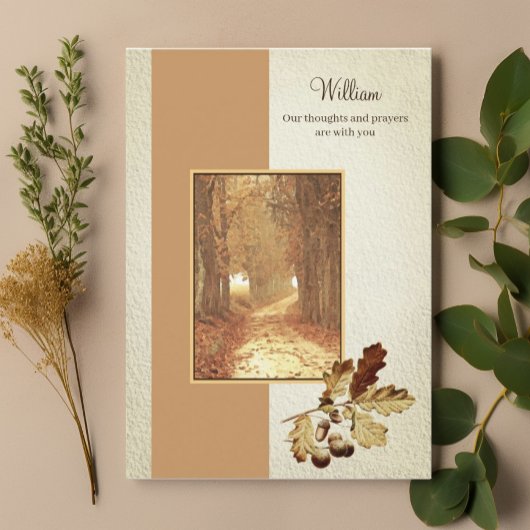 Christelijke Faith Waterverf Herfst Road Comfort Kaart