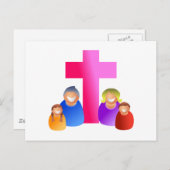 Christelijke familie briefkaart (Voorkant / Achterkant)
