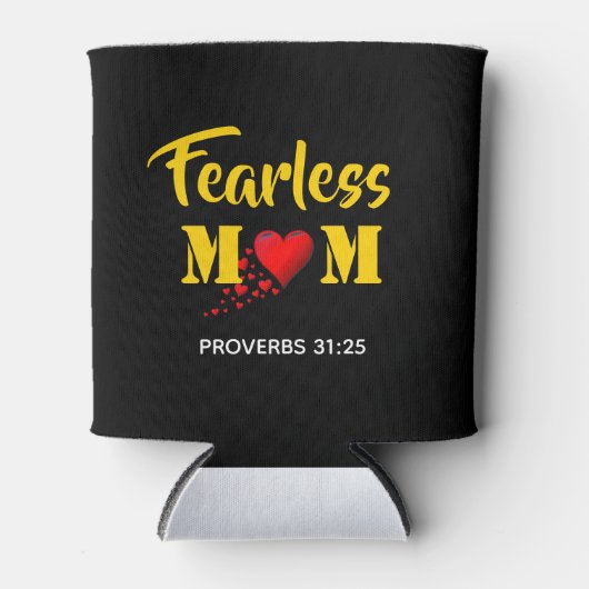 Christelijke FEARLESS MOM Proverbs 31 Persoonlijk Blikjeskoeler (Voorkant)