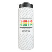 Christelijke FEARLESS Scripture Psalm 27 White Thermosbeker (Voorkant)
