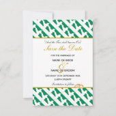 CHRISTELIJKE feestdag NIGERIA Save The Date (Voorkant)