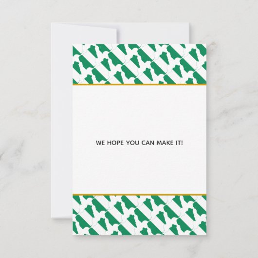 CHRISTELIJKE feestdag NIGERIA Save The Date (Achterkant)