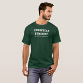 Christelijke feminist t-shirt (Voorkant volledig)