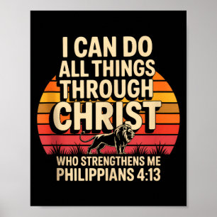 Christelijke Filippenzen 4_13 Religieuze Leeuw Kra Poster