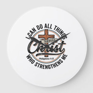 Christelijke Filippenzen 4_13 Vintage Citat Shirt  Grote Klok