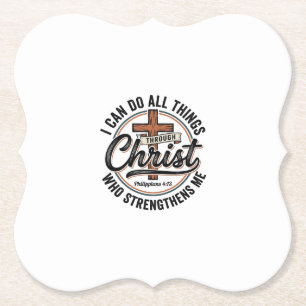 Christelijke Filippenzen 4_13 Vintage Citat Shirt Kartonnen Onderzetters