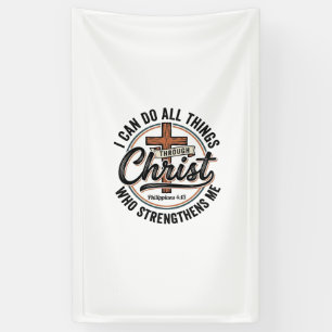 Christelijke Filippenzen 4_13 Vintage Quote T-shir Spandoek