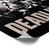 Christelijke Fitness Gym Jezus De Deadlifter Op Ru Poster (Hoek)