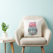 Christelijke Flamingo Meisje Vintage Kussen (Stoel)