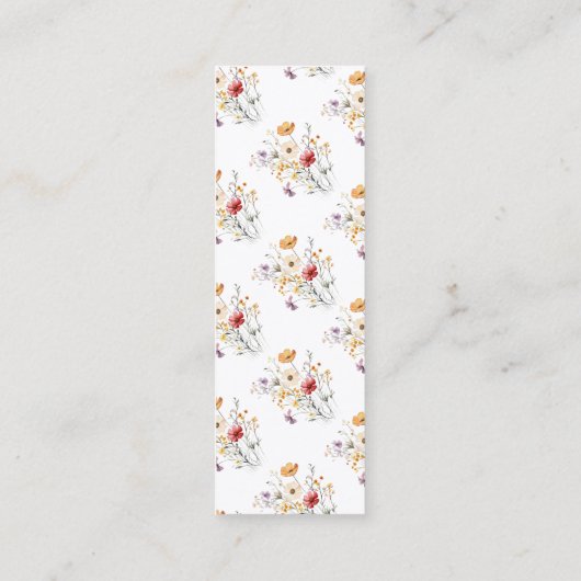 Christelijke Floral Bible Scripture Bladwijzer Kaa Mini Visitekaartje (Achterkant)