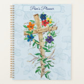 Christelijke Floral Cross Planner (Voorkant)