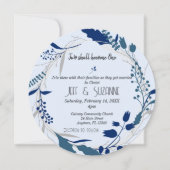 Christelijke Floral met twee wordt een bruiloft Kaart (Voorkant)