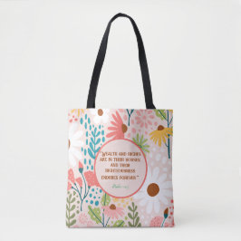 Christelijke Floral Tote Bag