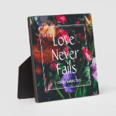 Christelijke Floral Valentijn VERLIES NOOIT GEBREK Fotoplaat (Voorkant)