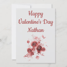 Christelijke Floral Valentijnsdag Card