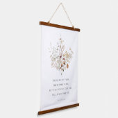 Christelijke Floral Wall Art Isaiah 40:8 Hangend Wandkleed (Gebogen)