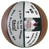 Christelijke foto en volledig Basketball Basketbal (Verticaal)