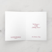 Christelijke Foto Kerst Gouden Folie Kaart (Binnenlaag)