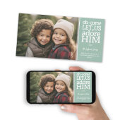 Christelijke foto - Kerstmis, kom ons toe Feestdagenkaart