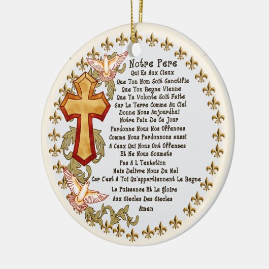 Christelijke Franse Heren Keramisch Ornament (Links)