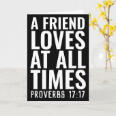 CHRISTELIJKE FRIENDSHIP PROVERBS 17 Wenskaart Kaart (Gele Bloem)