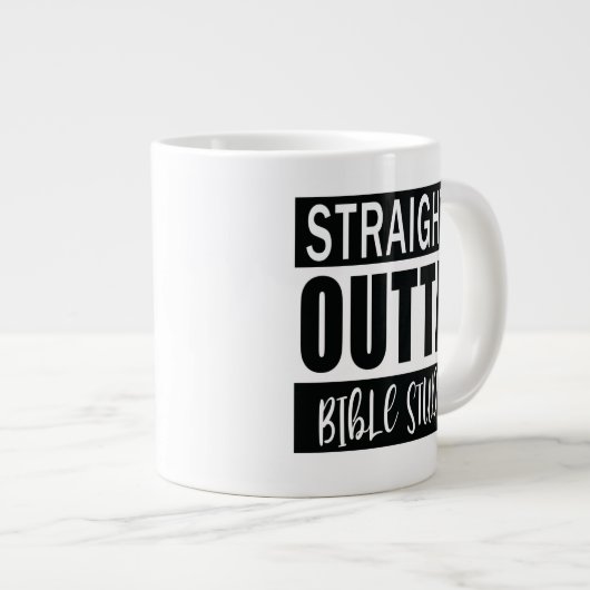 Christelijke Funny Bible Study Quote Grote Koffiekop (Voorkant rechts)