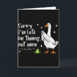 Christelijke Gans Sorry Dat Ik Te Laat Ben Zijn-ti Kaart<br><div class="desc">Christelijke Gans Sorry Dat Ik Te Laat Ben Zijn-timing Niet De Mijne Religieus</div>