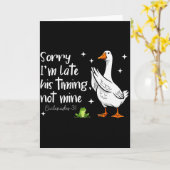 Christelijke Gans Sorry Dat Ik Te Laat Ben Zijn-ti Kaart (Gele Bloem)