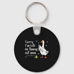 Christelijke Gans Sorry Dat Ik Te Laat Ben Zijn-ti Sleutelhanger