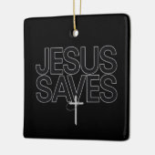 Christelijke gave Jesus Faith Bijbelvers Keramisch Ornament (Links)