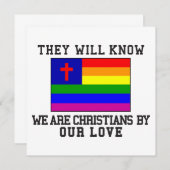 Christelijke Gay Flag Kaart (Voorkant / Achterkant)