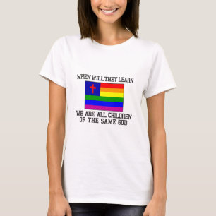 Christelijke Gay Flag T-shirt