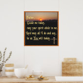 Christelijke gebed poster (Keuken)