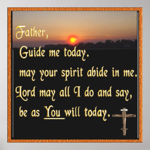 Christelijke gebed poster