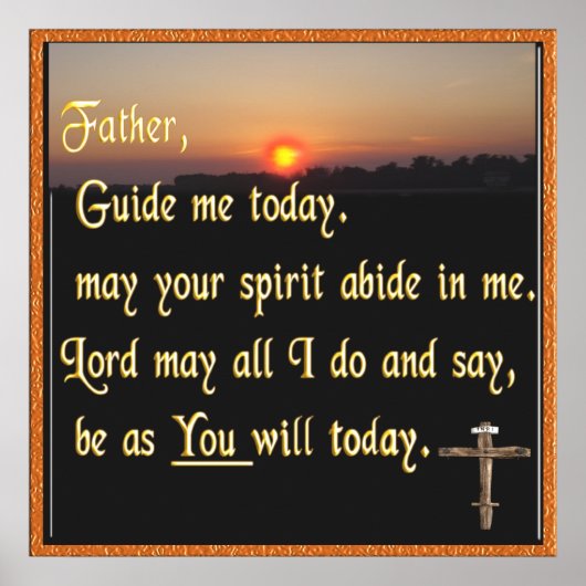Christelijke gebed poster (Voorkant)