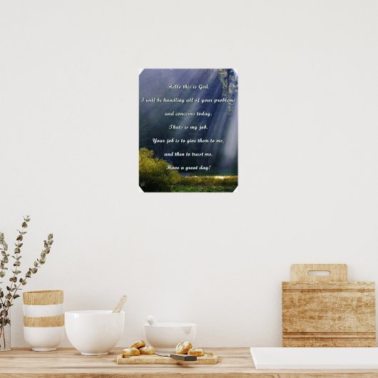 Christelijke gebedden Posters (Keuken)