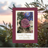 Christelijke gebeden en sympathiekaart kaart