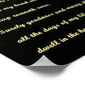 Christelijke gebeden psalm 23 poster (Hoek)