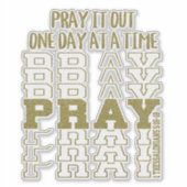Christelijke gebedsbevestiging sticker (Voorkant)