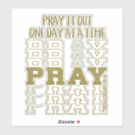 Christelijke gebedsbevestiging sticker