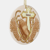 Christelijke gebedshanden Cross ornament (Rechts)