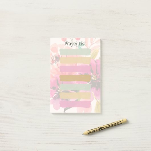 Christelijke Gebedslijst Sticky Post-it® Notes (Op bureau)