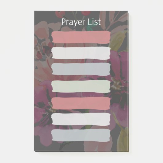 Christelijke Gebedslijst Sticky Post-it® Notes (Voorkant)