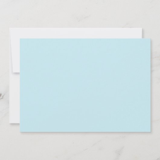 Christelijke Geboortekaart Fotokaart Blauw Kruis Aankondiging (Achterkant)