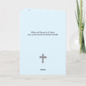 Christelijke gekruiste gevouwen Kaart (Achterkant)