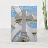 Christelijke gekruiste gevouwen Kaart (Voorkant)
