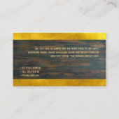 Christelijke geloofsbelijdenis predikant geestelij visitekaartje (Achterkant)