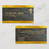 Christelijke geloofsbelijdenis predikant geestelij visitekaartje (Voorkant / Achterkant)