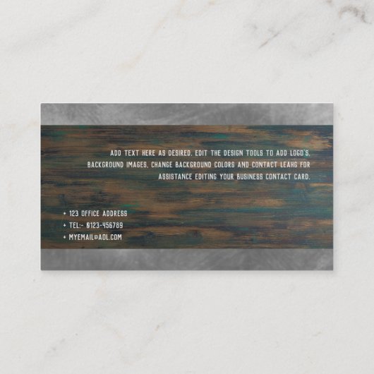 Christelijke geloofsbelijdenis predikant geestelij visitekaartje (Achterkant)